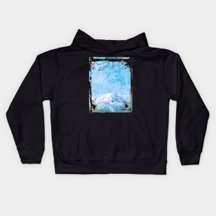 Japan Mount Fuji Cherry Blossom Sakura Collage Art 63 Kids Hoodie